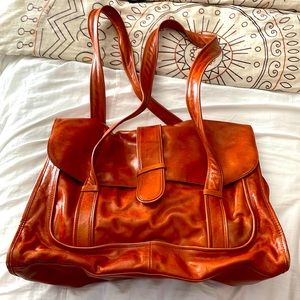 Kenneth Cole leather Burnt Orange color